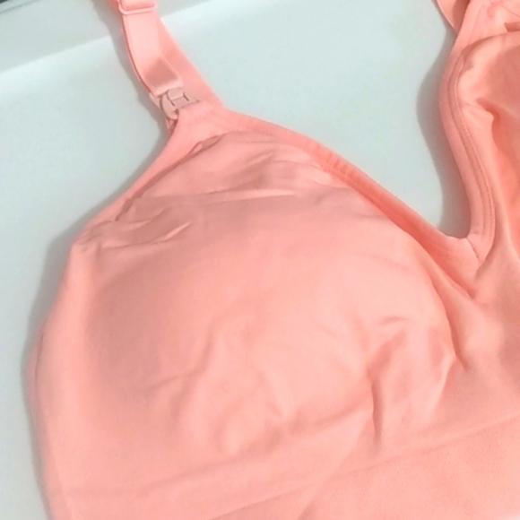 PEACH ADJUSTABLE SUPPORT COMFORT STRETCH SPORTS BRA SIZE XL NWT - Picture 3 of 11